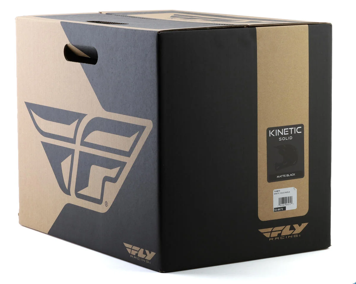 Fly Racing Kintetic Solid Helmet (Matte Black) (2XL) - view 5
